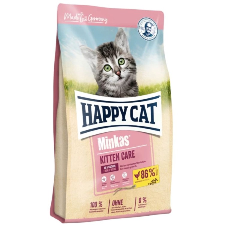 HAPPY CAT MINKAS KITTEN CARE ME ΠΟΥΛΕΡΙΚΑ 10kg HAPPY CAT MINKAS KITTEN CARE ME ΠΟΥΛΕΡΙΚΑ 10kg