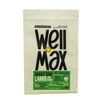 WELLMAX LOW GRAIN ALL BREEDS ADULT DOG LAMP 2KG