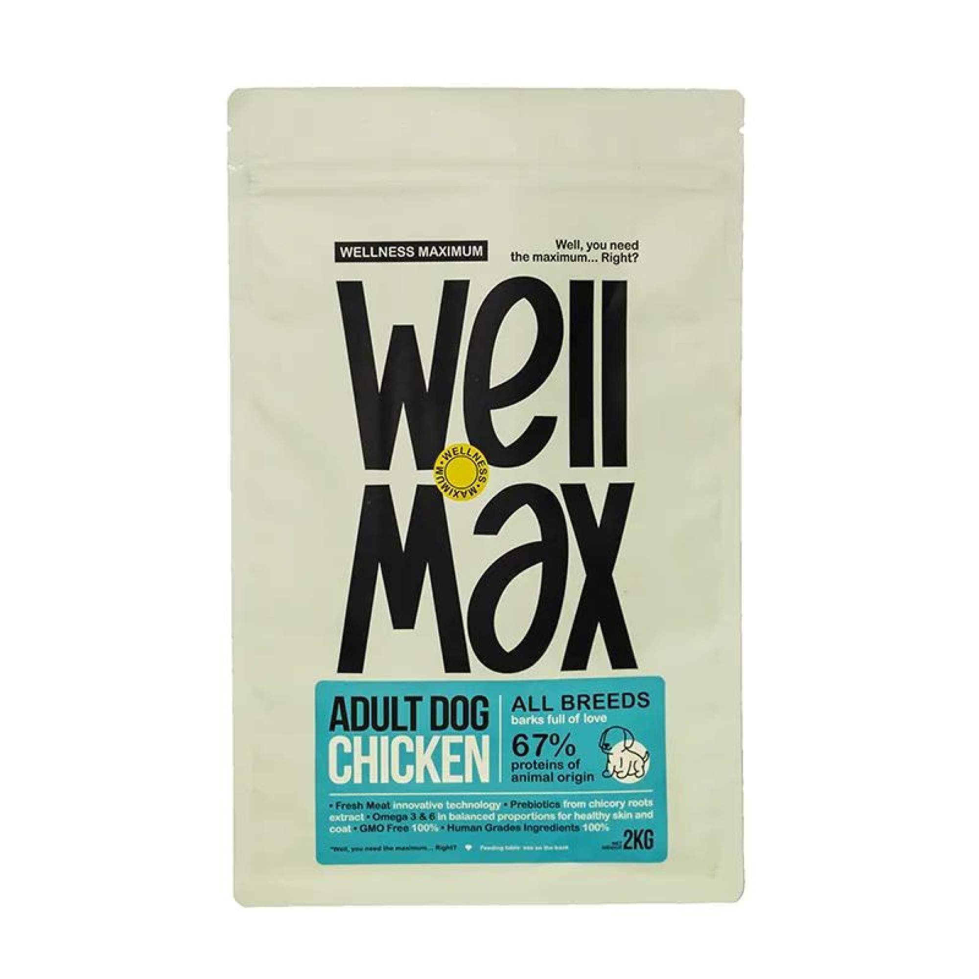 WELLMAX ALL BREEDS ADULT DOG CHICKEN 2KG