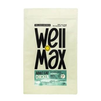WELLMAX LOW GRAIN STERILIZED ADULT CAT CHICKEN 1.5kg