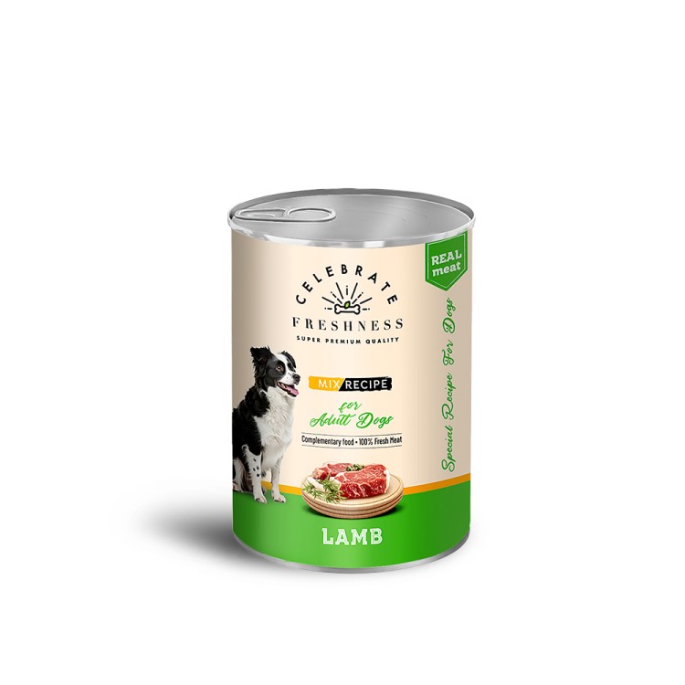 CELEBRATE FRESHNESS ADULT DOG WET FOOD ΑΡΝΙ ΣΕ ΖΕΛΕ 400gr