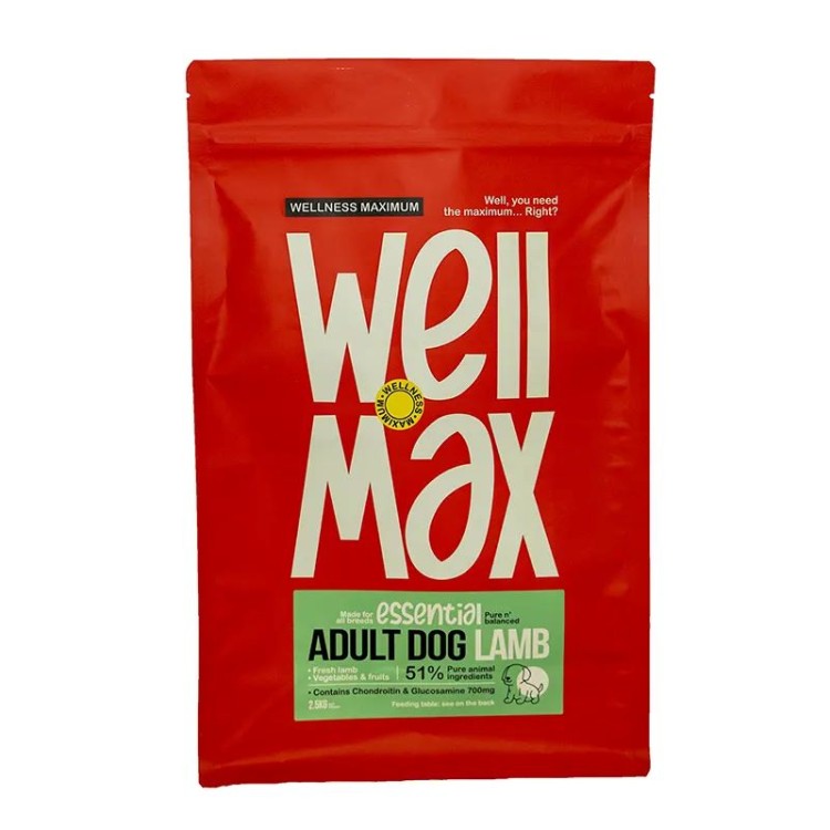 WELLMAX ESSENTIALS ADULT DOG LAMB 2KG