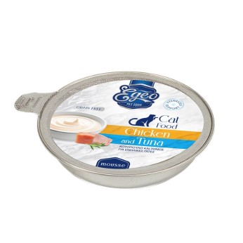 EGEO STERILIZED ADULT CAT WET FOOD ΚΟΤΟΠΟΥΛΟ ΚΑΙ ΤΟΝΟΣ ΣΕ ΜΟΥΣ 50gr