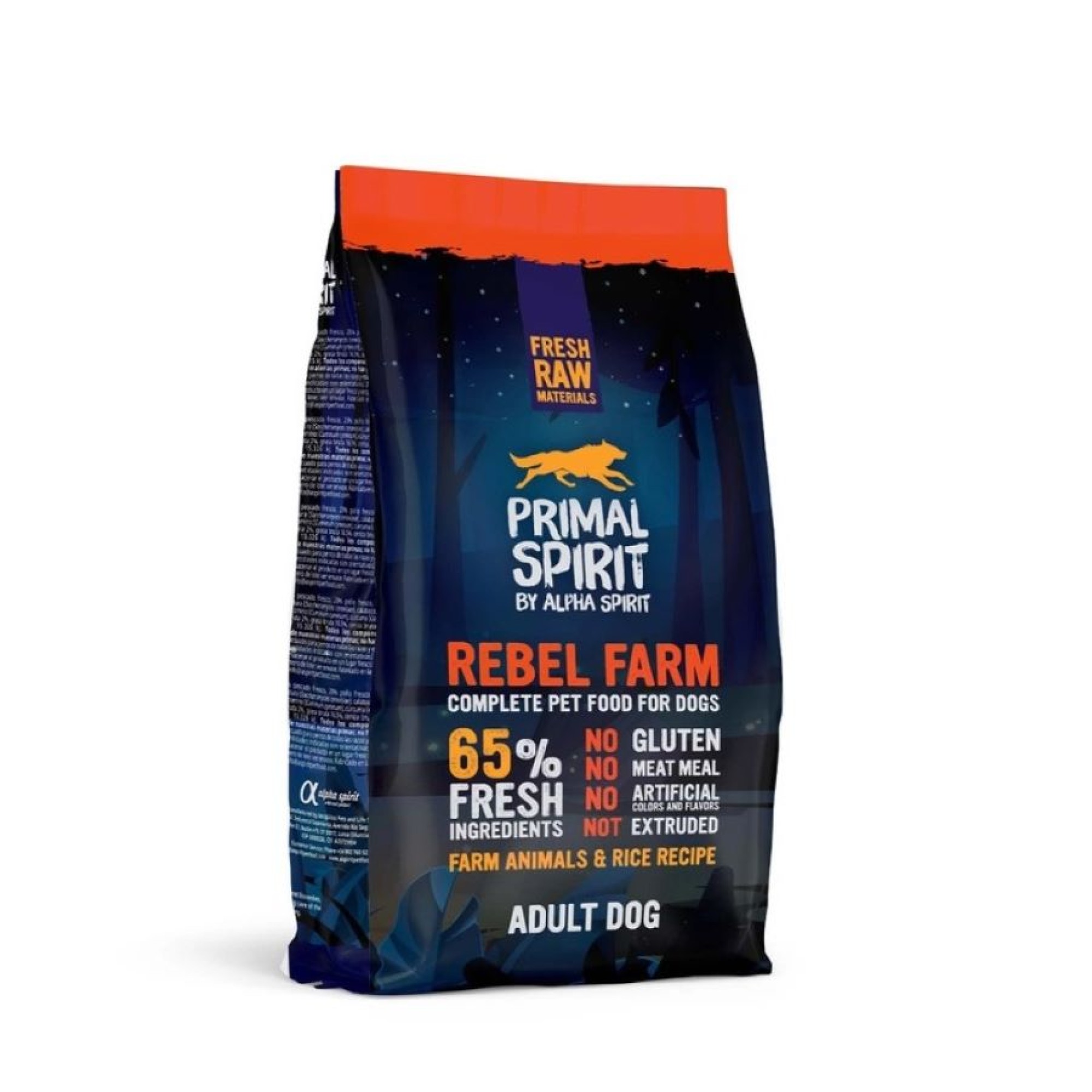 PRIMAL SPIRIT REBEL FARM LOW GRAIN ADULT DOG 1kg