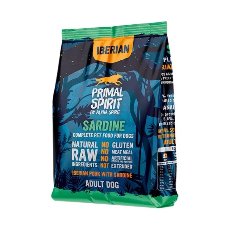 PRIMAL SPIRIT IBERIAN PORK ADULT DOG WITH SARDINE 1kg