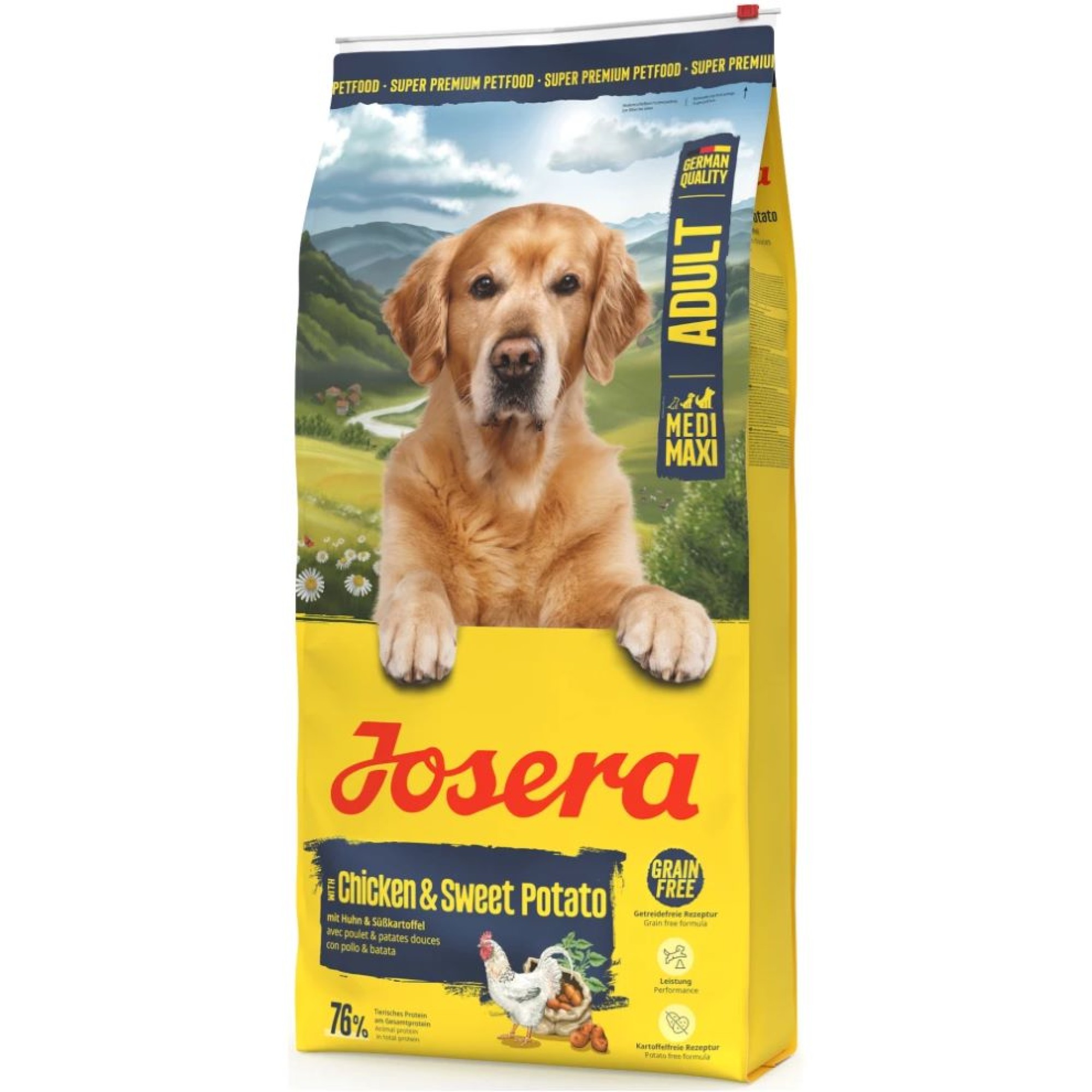 JOSERA NATURE ENERGETIC GLUTEN FREE MEDIUM MAXI ADULT DOG ΜΕ ΚΟΤΟΠΟΥΛΟ ΚΑΙ ΓΛΥΚΟΠΑΤΑΤΑ 12.5kg