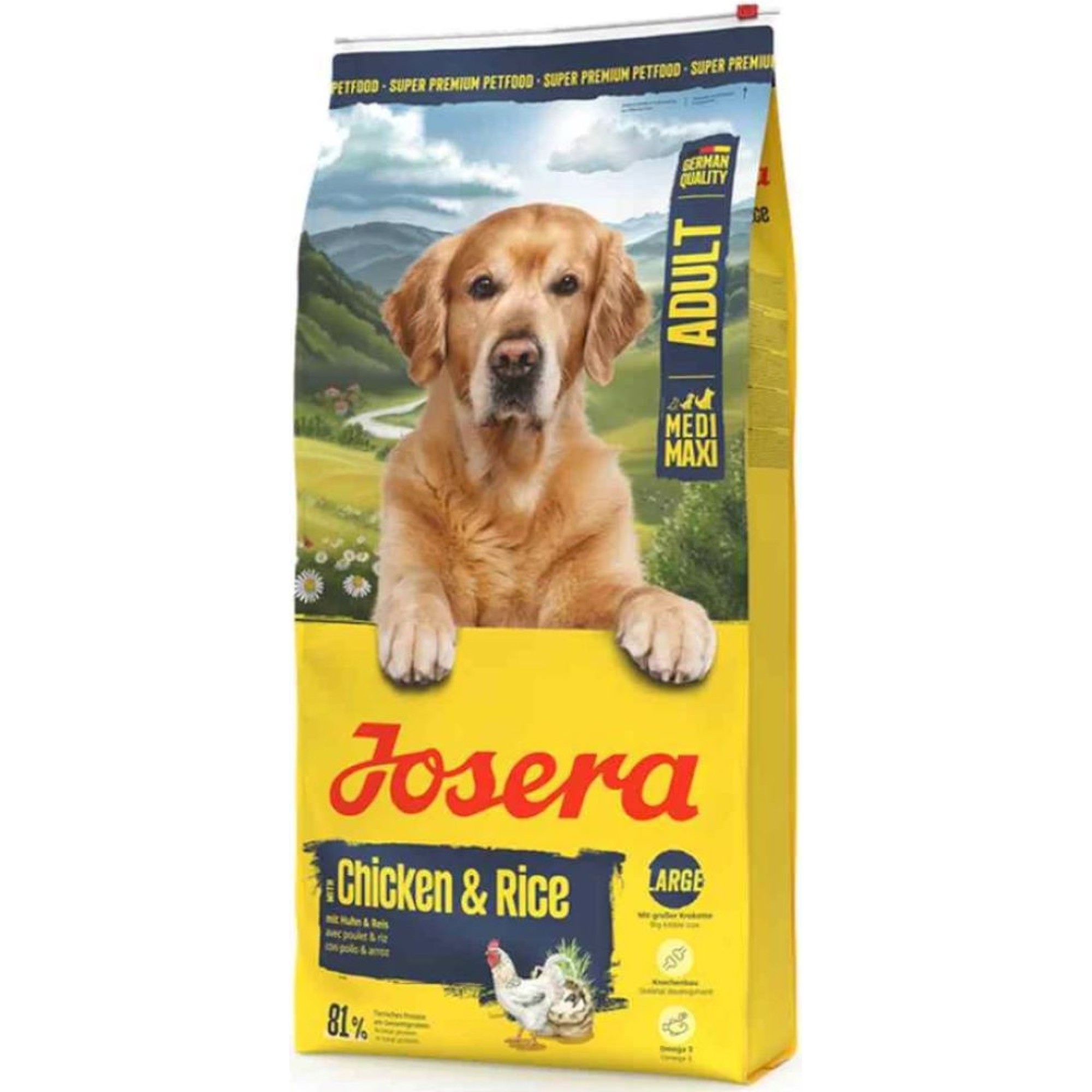 JOSERA GLUTEN FREE LARGE BREED ADULT DOG ΜΕ ΚΟΤΟΠΟΥΛΟ ΚΑΙ ΡΥΖΙ 12.5kg