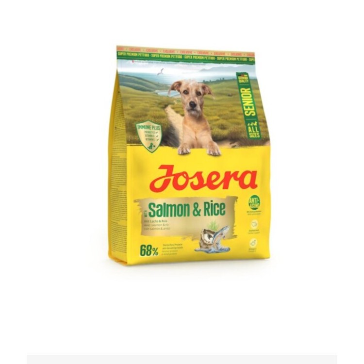 JOSERA SENIOR DOG ΜΕ ΣΟΛΟΜΟ ΚΑΙ ΡΥΖΙ 900gr