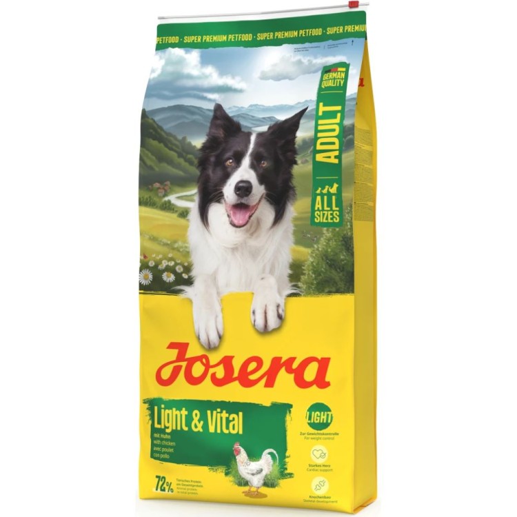 JOSERA LIGHT AND VITAL GLUTEN FREE ADULT DOG ΓΙΑ ΜΕΙΩΣΗ ΚΑΙ ΕΛΕΓΧΟ ΒΑΡΟΥΣ ΜΕ ΚΟΤΟΠΟΥΛΟ 3kg