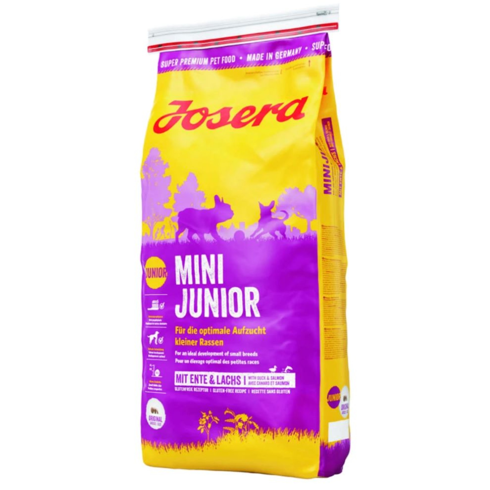 JOSERA GLUTEN FREE MINI BREED JUNIOR DOG ΜΕ ΠΑΠΙΑ ΚΑΙ ΣΟΛΟΜΟ 10kg