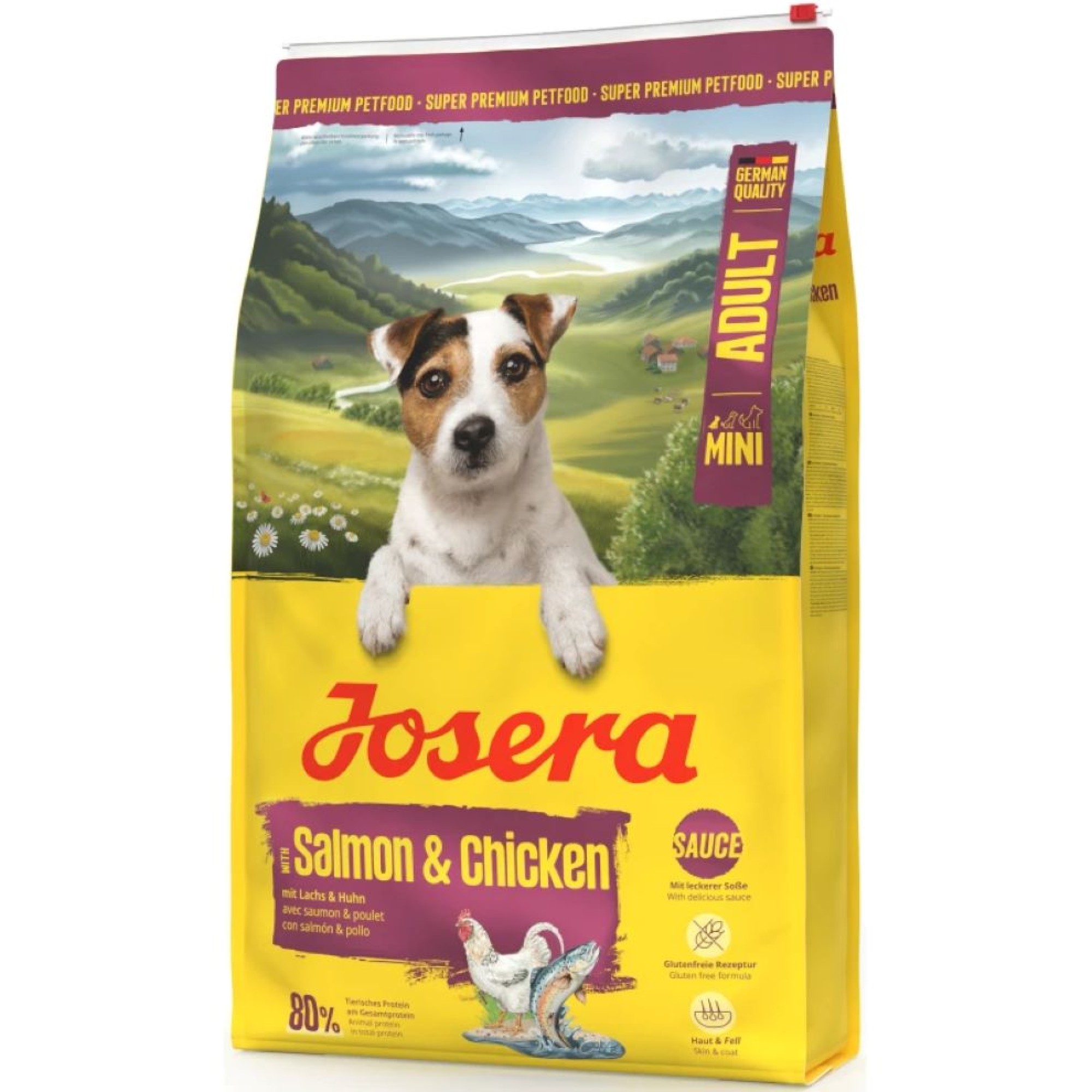 JOSERA GLUTEN AND GRAIN FREE MINI BREED ADULT DOG ΣΟΛΟΜΟΣ ΚΑΙ ΚΟΤΟΠΟΥΛΟ 3kg