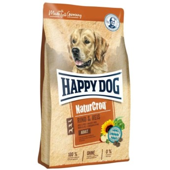 HAPPY DOG NATURCROQ ADULT DOG FOOD BEEF AND RICE 1kg
