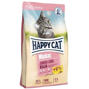 HAPPY CAT MINKAS JUNIOR CARE ADULT CAT FOOD ME ΠΟΥΛΕΡΙΚΑ 1.5kg HAPPY CAT MINKAS JUNIOR CARE ADULT CAT FOOD ME ΠΟΥΛΕΡΙΚΑ 1.5kg
