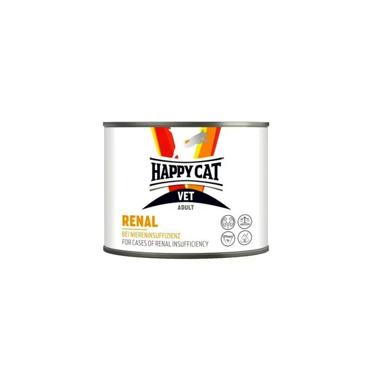 HAPPY CAT VETERINARY DIET RENAL CARE ADULT CAT WET FOOD CAN 200gr