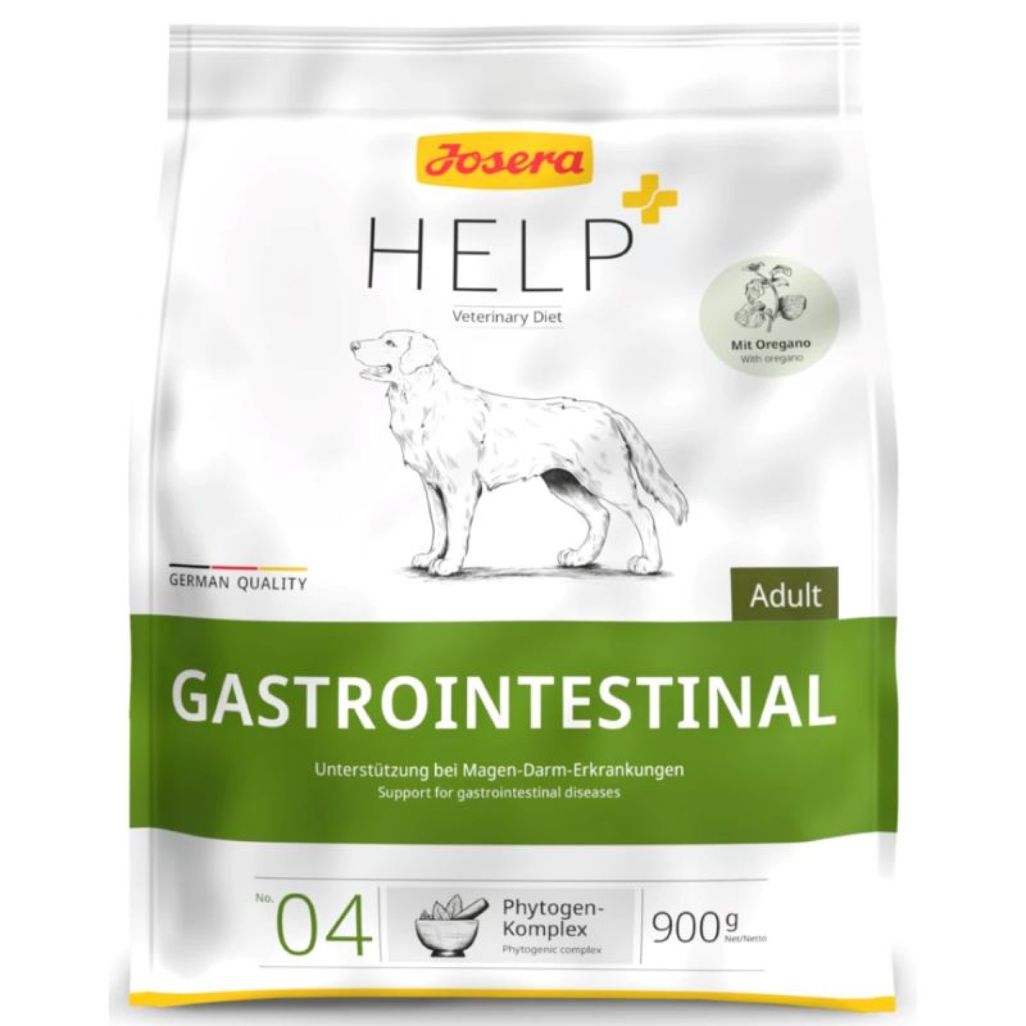 JOSERA HELP VETERINARY DIET GASTROINTESTINAL GLUTEN FREE ADULT DOG 900gr
