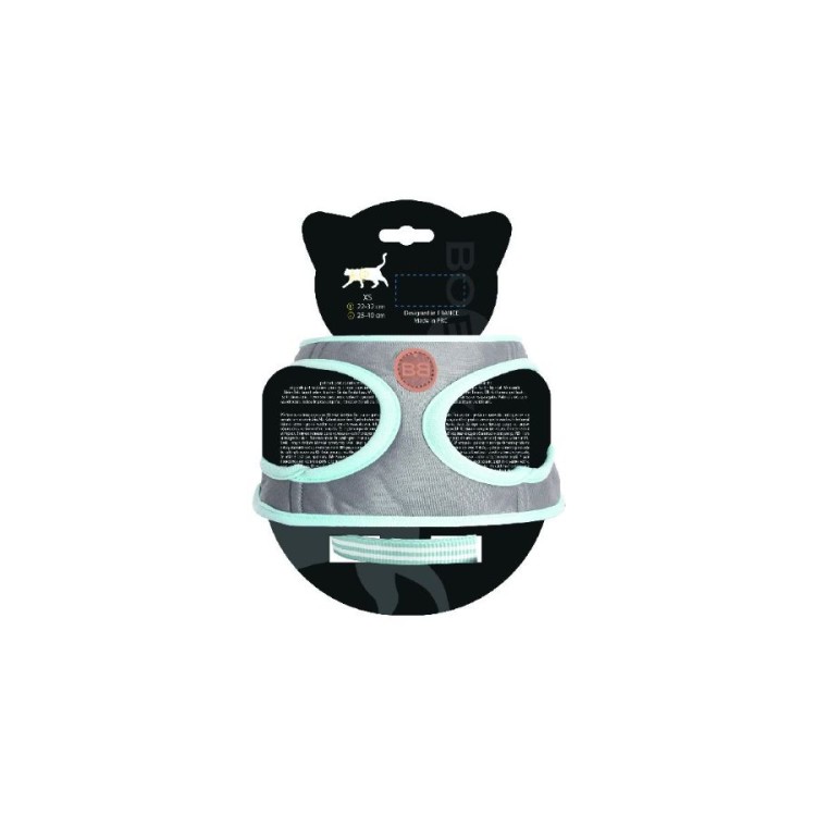 BOBBY STRIPES ΣΕΤ ΣΑΜΑΡΑΚΙ ΚΑΙ ΟΔΗΓΟΣ ΓΑΤΑΣ XSMALL GREY AND PETROL BOBBY STRIPES ΣΕΤ ΣΑΜΑΡΑΚΙ ΚΑΙ ΟΔΗΓΟΣ ΓΑΤΑΣ XSMALL GREY AND PETROL