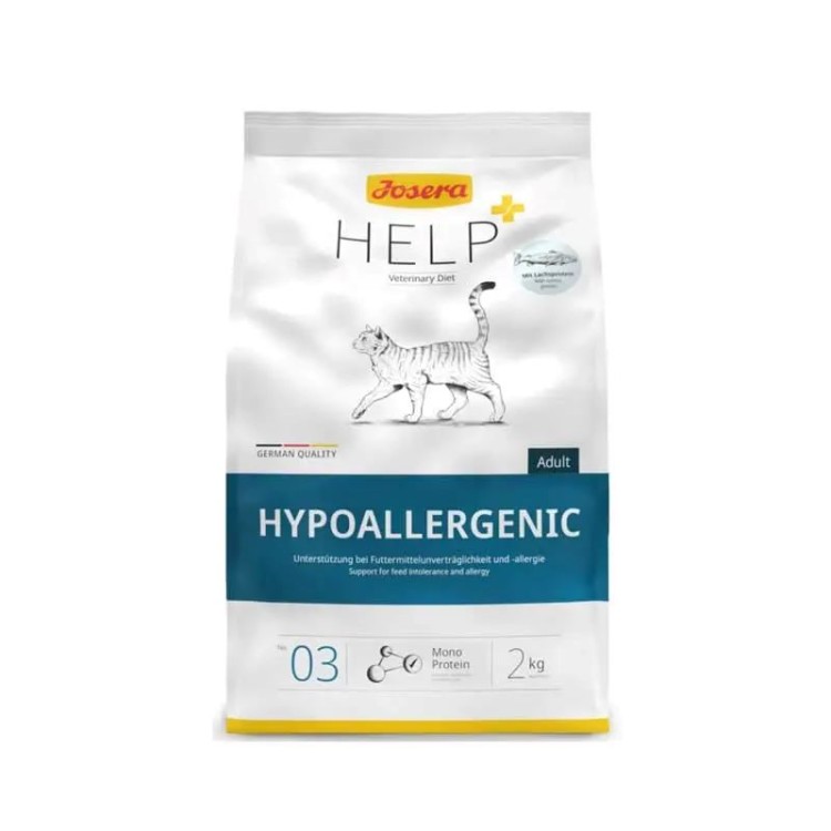 JOSERA HELP VETERINARY DIET HYPOALLERGENIC GRAIN FREE AND MONOPROTEIN ADULT CAT 2kg JOSERA HELP VETERINARY DIET HYPOALLERGENIC GRAIN FREE AND MONOPROTEIN ADULT CAT 2kg