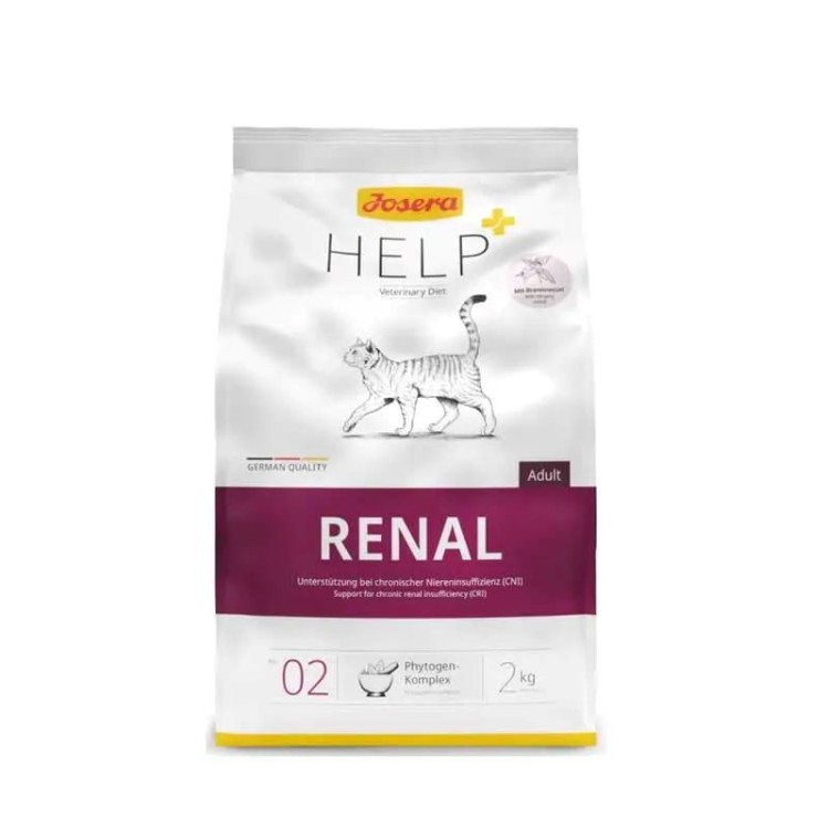 JOSERA HELP VETERINARY DIET RENAL ADULT CAT ΓΙΑ ΧΡΟΝΙΑ ΝΕΦΡΙΚΗ ΑΝΕΠΑΡΚΕΙΑ 2kg