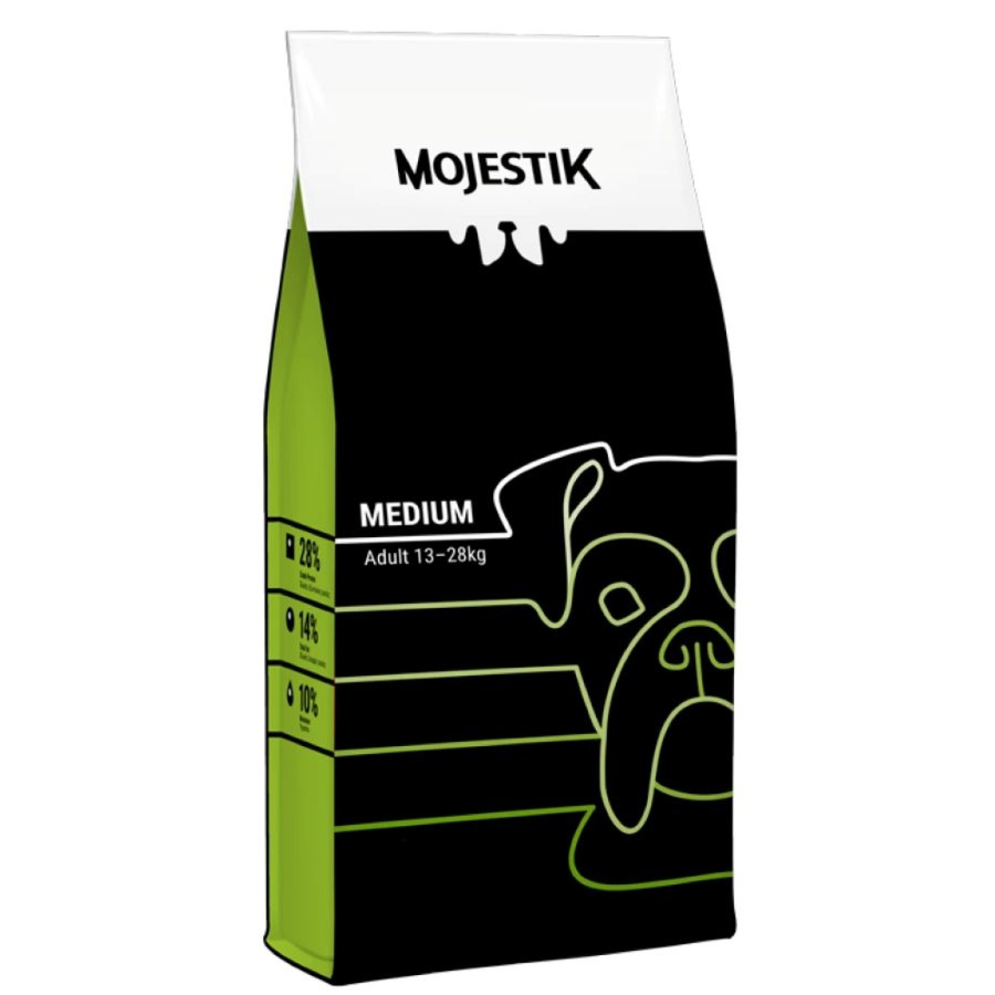 MOJESTIK PREMIUM ADULT DOG MΕDIUM BREEDS ΚΟΤΟΠΟΥΛΟ ΚΑΙ ΨΑΡΙ 15kg