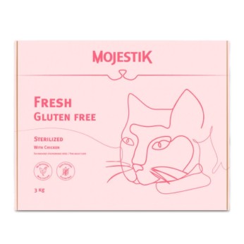 MOJESTIK FRESH GLUTEN FREE STERILIZED ADULT CAT ΚΟΤΟΠΟΥΛΟ 3kg