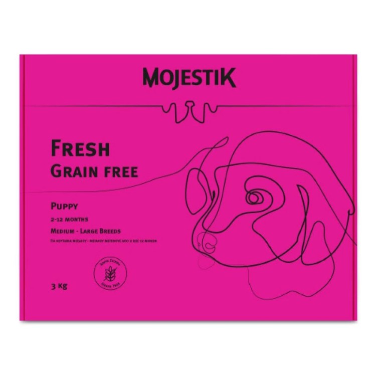 MOJESTIK FRESH GRAIN FREE ALL BREEDS PUPPY DOG ΚΟΤΟΠΟΥΛΟ 3kg