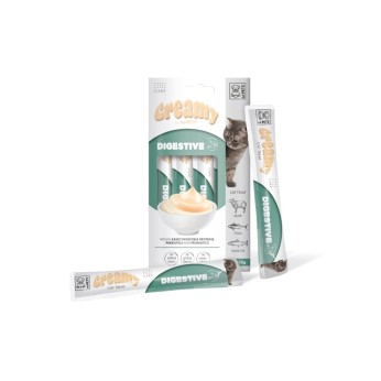 MPETS CREAMY TREAT CAT DIGESTIVE ΜΕ ΑΡΝΙ ΤΟΝΟ ΚΑΙ ΣΟΛΟΜΟ 4x15gr