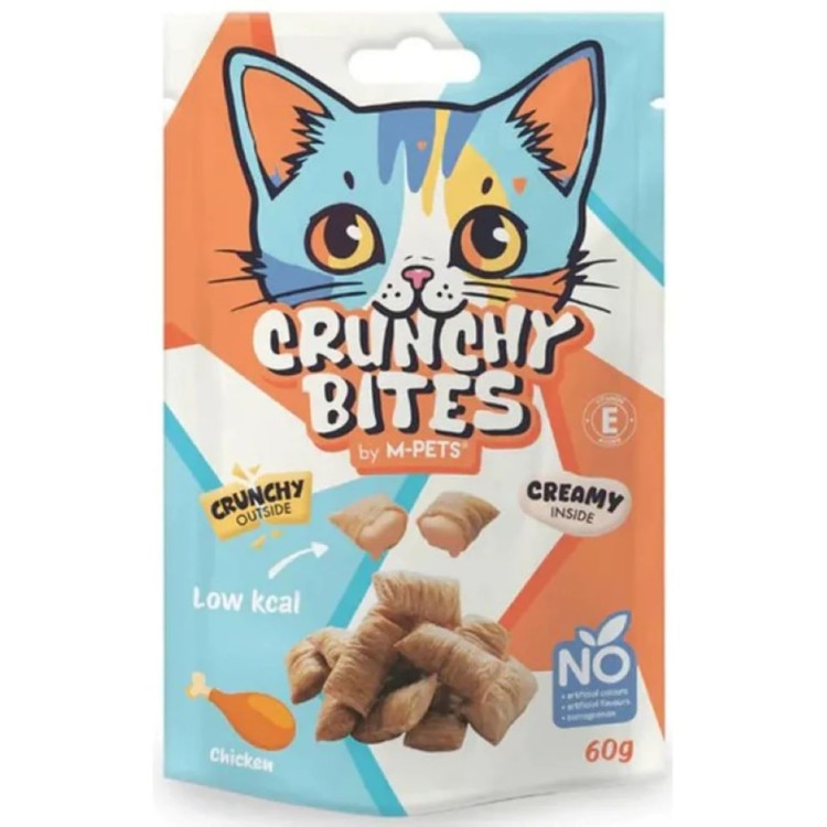 MPETS CRUNCHY BITES CAT SNACK ΜΕ ΚΟΤΟΠΟΥΛΟ 60gr