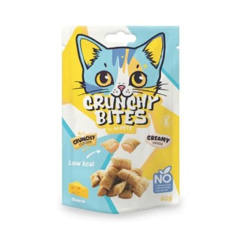 MPETS CRUNCHY BITES CAT SNACK ΜΕ ΚΟΤΟΠΟΥΛΟ ΚΑΙ ΤΥΡΙ 60gr