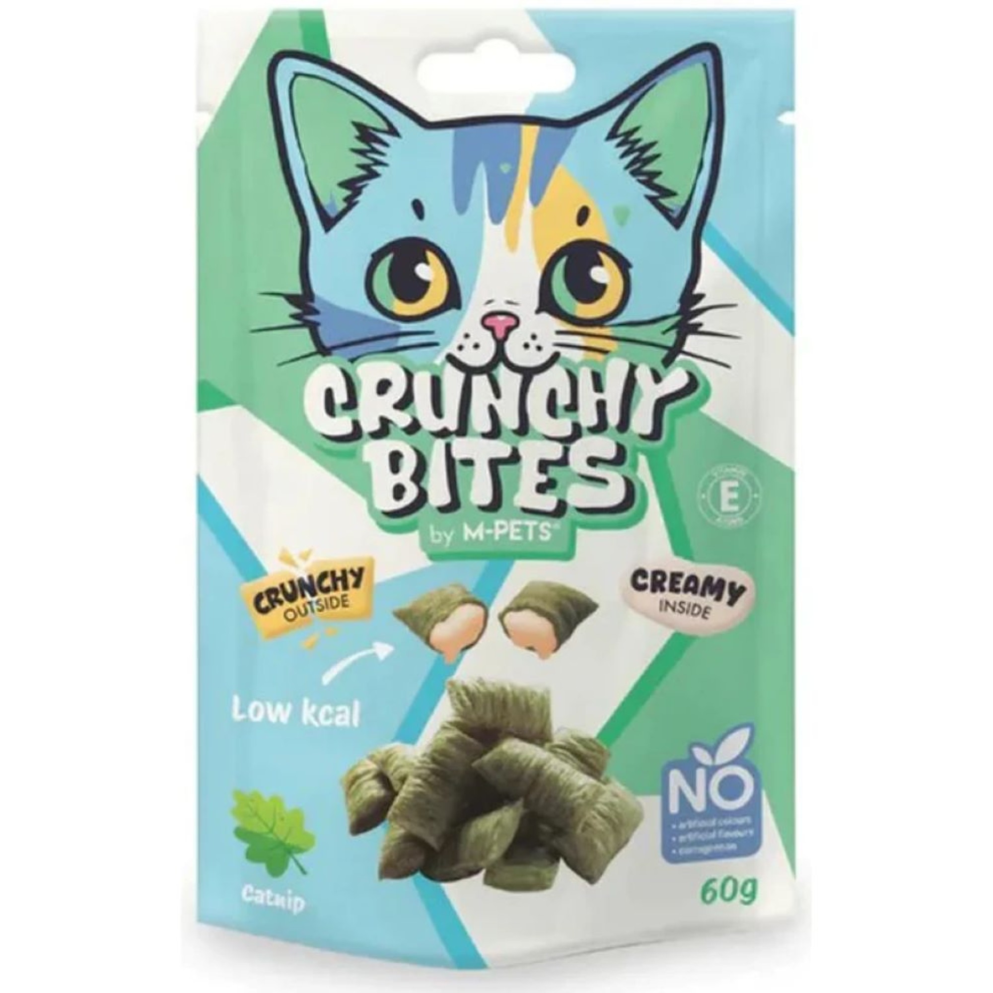 MPETS CRUNCHY BITES CAT SNACK ΜΕ ΚΟΤΟΠΟΥΛΟ ΚΑΙ CATNIP 60gr