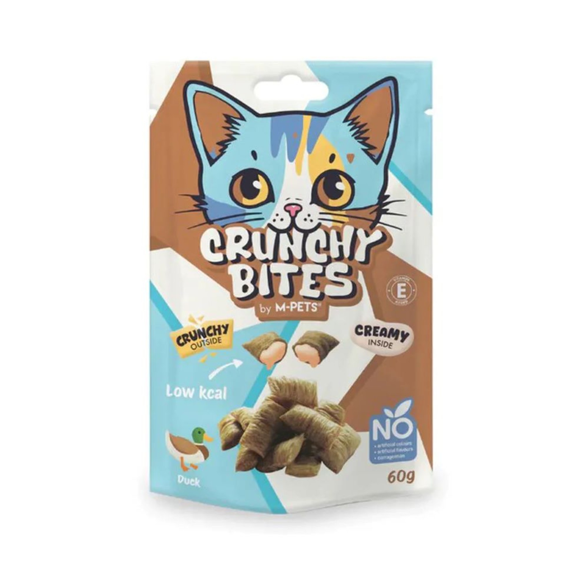 MPETS CRUNCHY BITES CAT SNACK ΜΕ ΠΑΠΙΑ 60gr