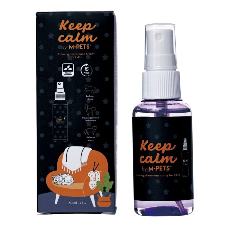 MPETS KEEP CALM ΗΡΕΜΙΣΤΙΚΟ ΣΠΡΈΙ ΦΕΡΟΜΟΝΗΣ ΓΙΑ ΓΑΤΕΣ 60ml