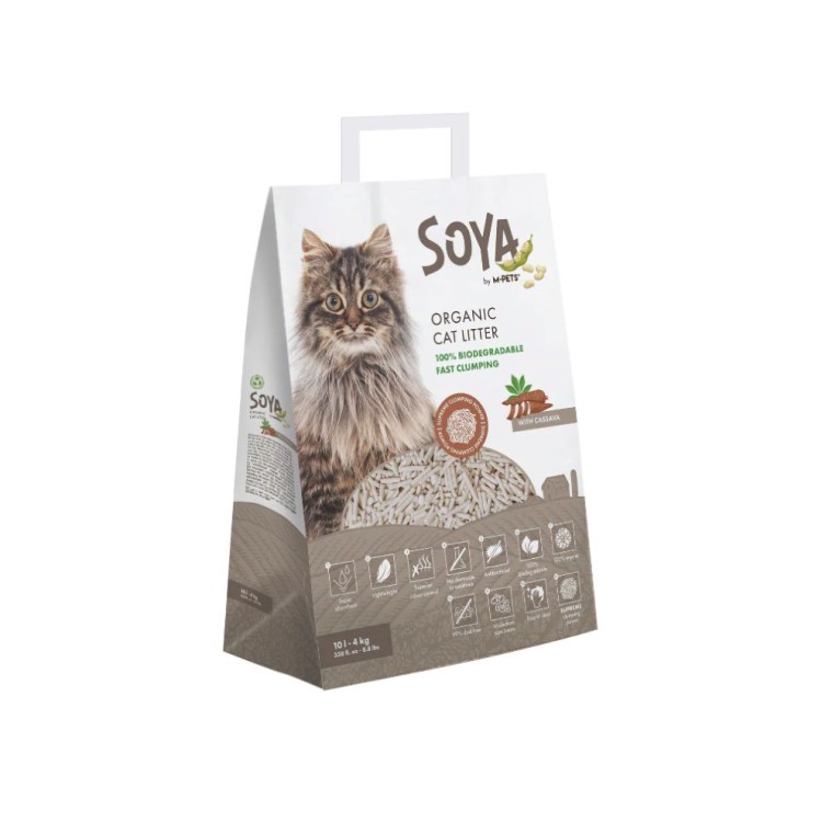MPETS SOYA ORGANIC ΟΙΚΟΛΟΓΙΚΗ ΑΜΜΟΣ ΓΑΤΑΣ ΑΠΟ ΣΟΓΙΑ ΜΕ CASSAVA 10lt