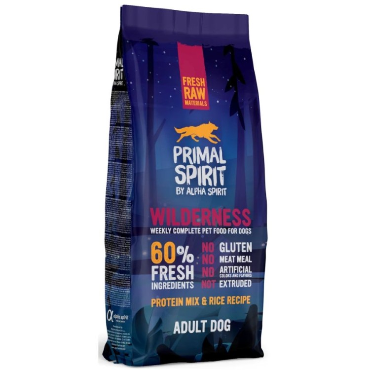 PRIMAL SPIRIT WILDERNESS LOW GRAIN ADULT DOG 12kg
