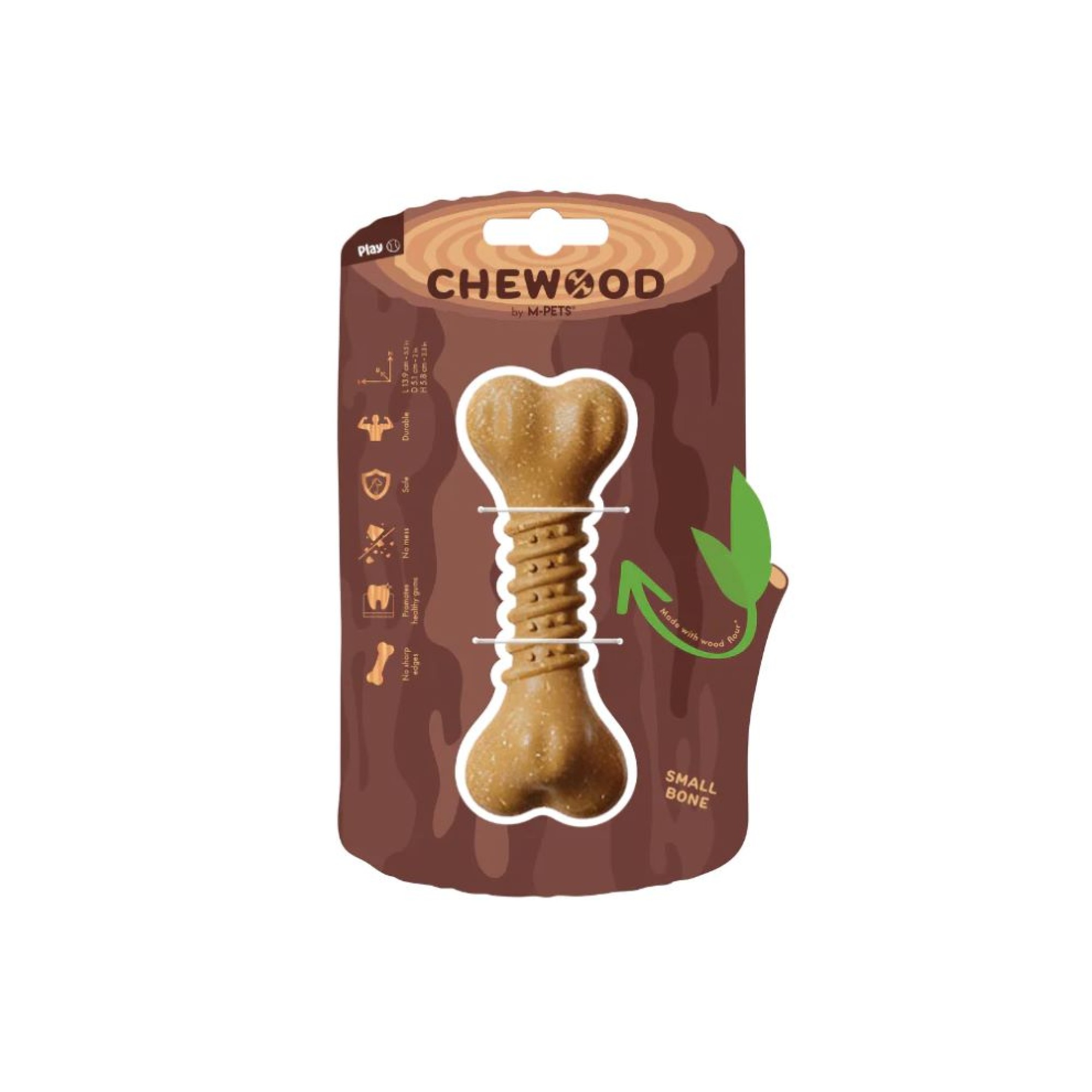 MPETS CHEWOOD ΠΑΙΧΝΙΔΙ ΓΙΑ ΣΚΥΛΟΥΣ ΚΟΚΚΑΛΟ ΚΑΦΕ SMALL