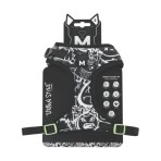 MPETS URBAN STYLE FREESTYLE BLACK AND WHITE EASY FIT DOG HARNESS MEDIUM