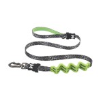 MPET SURBAN STYLE FREESTYLE BLACK AND WHITE DOG SHOCK ABSORBER LEASH LARGE