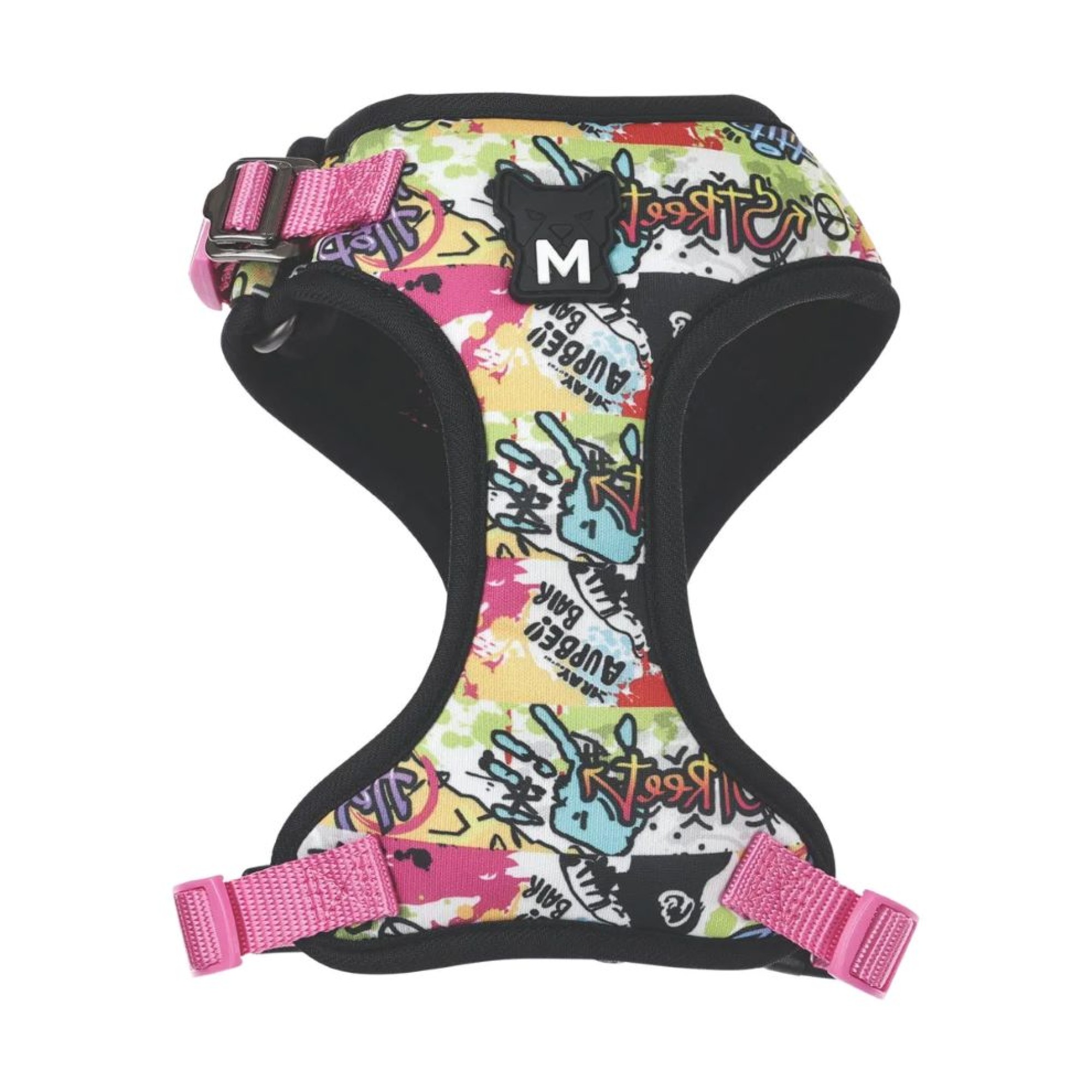 MPETS URBAN STYLE GRAFFITI EASY FIT DOG HARNESS LARGE