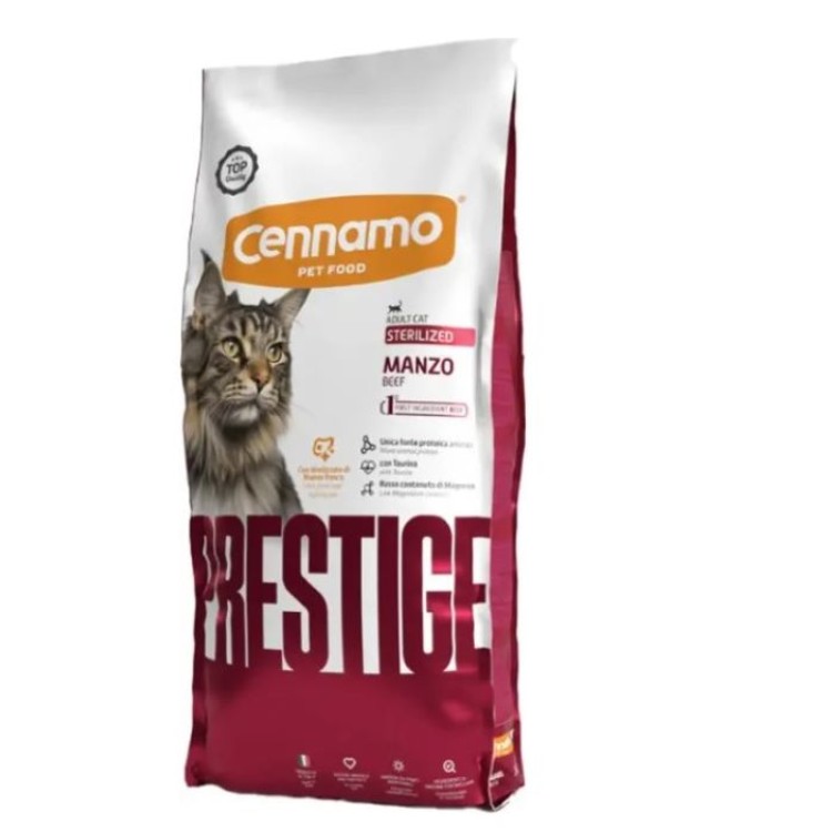 CENNAMO PRESTIGE STERILIZED ADULT CAT BEEF 300gr