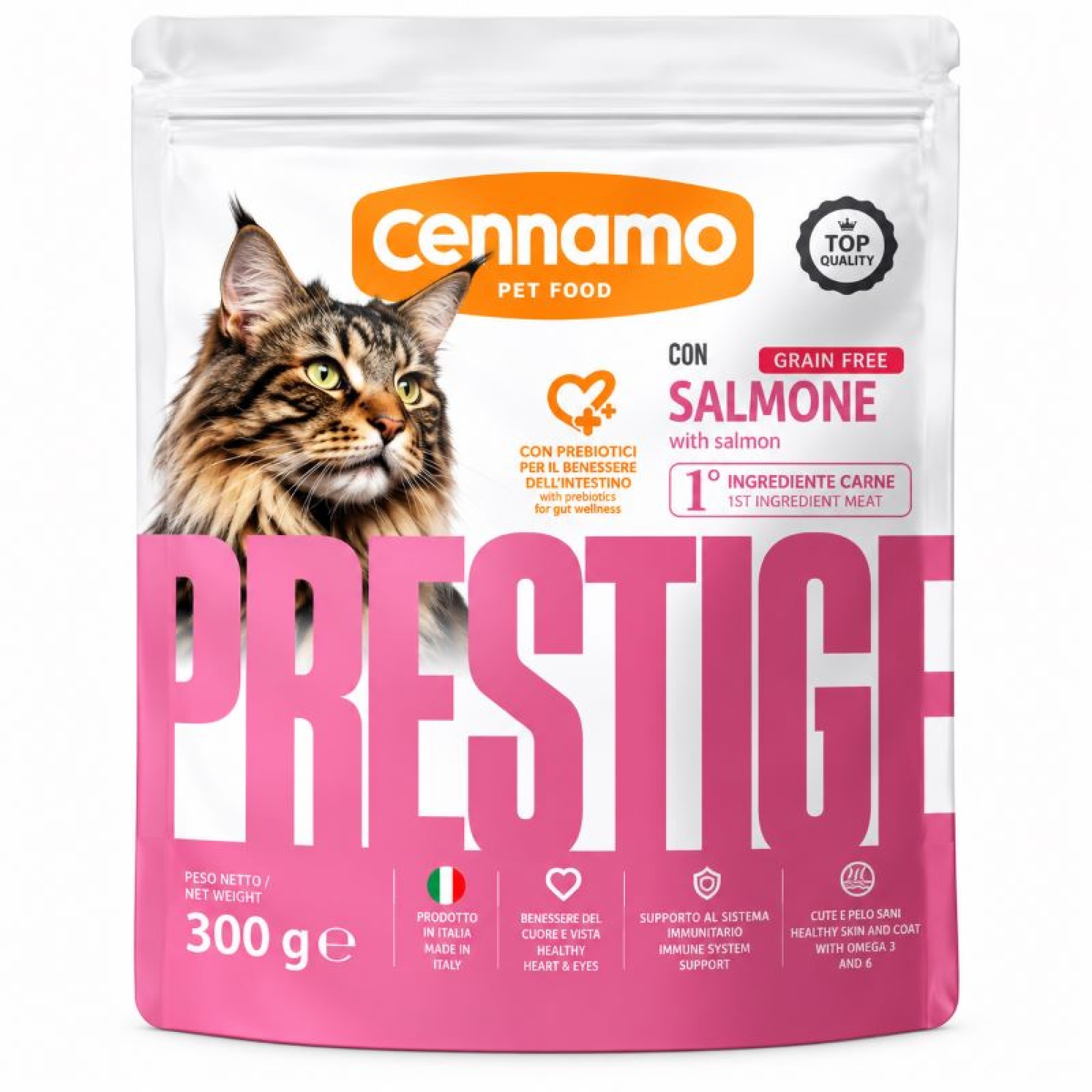 CENNAMO PRESTIGE STERILISED ADULT CAT SALMON 300gr