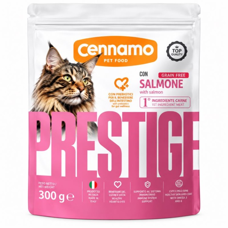 CENNAMO PRESTIGE STERILISED ADULT CAT SALMON 300gr