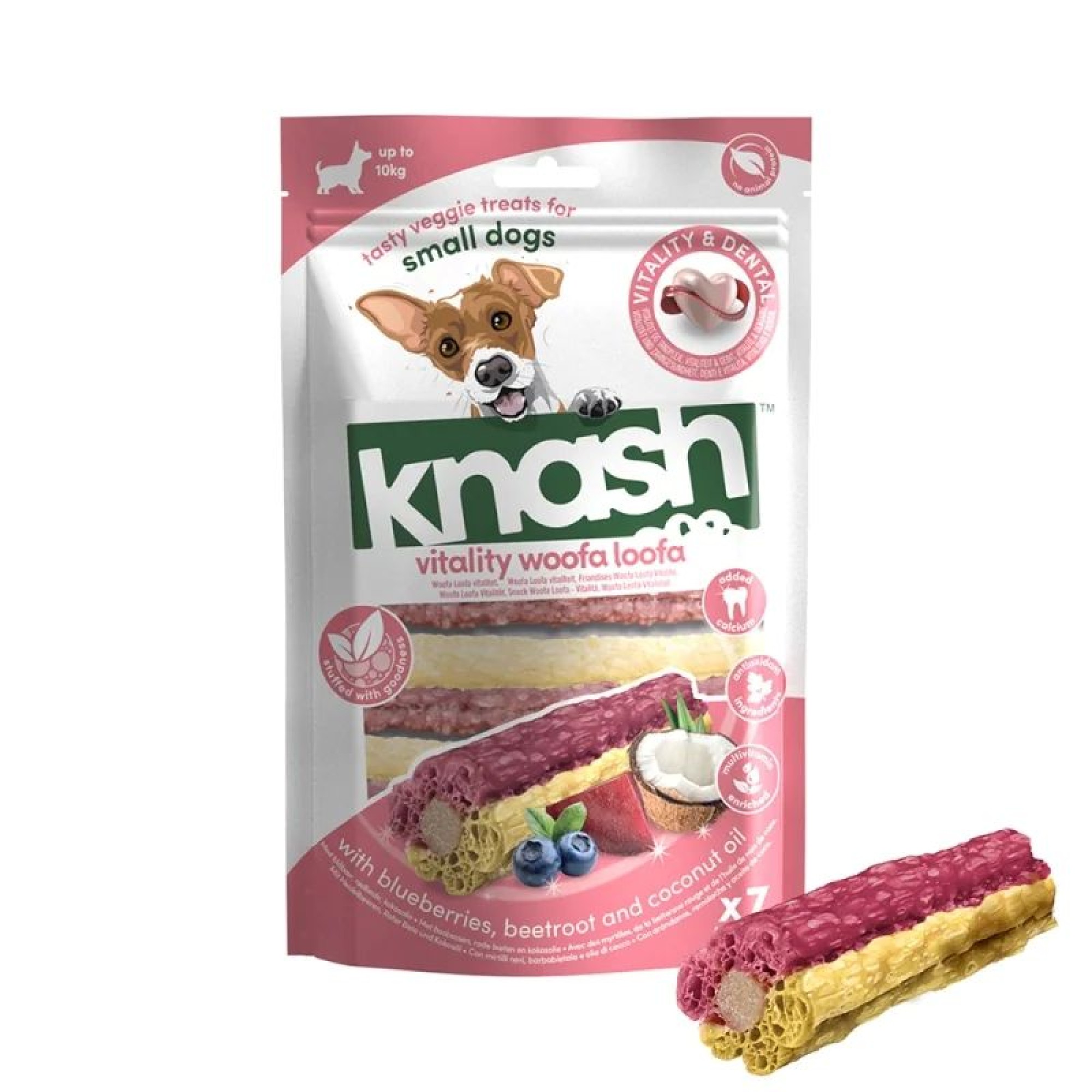 KNASH VEGAN ΛΙΧΟΥΔΙΕΣ ΣΚΥΛΟΥ ΓΙΑ ΕΥΕΞΙΑ ΜΕ ΜΥΡΤΙΛΟ ΠΑΝΤΖΑΡΙ ΚΑΙ ΛΑΔΙ ΚΑΡΥΔΑΣ 126gr