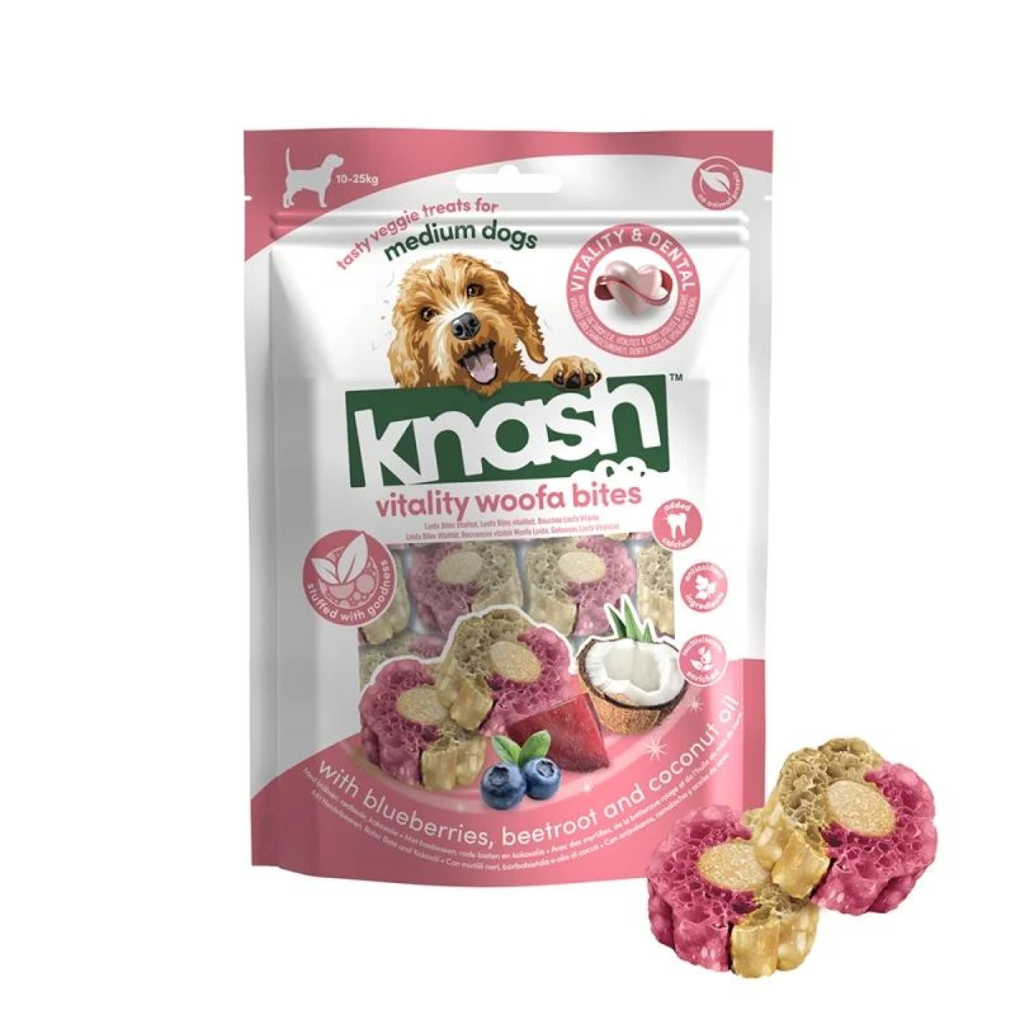 KNASH VEGAN ΜΠΟΥΚΙΤΣΕΣ ΣΚΥΛΟΥ ΓΙΑ ΕΥΕΞΙΑ ΜΕ ΜΥΡΤΙΛΟ ΠΑΝΤΖΑΡΙ ΚΑΙ ΛΑΔΙ ΚΑΡΥΔΑΣ 100gr