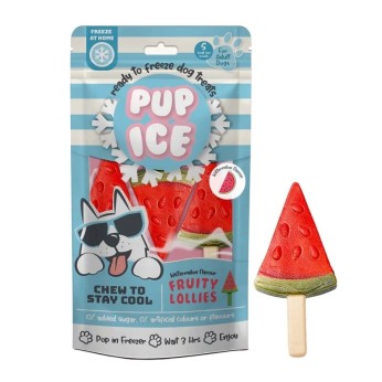 PUP ICE FRUITY LOLLIES ΠΑΓΩΤΟ ΣΚΥΛΟΥ ΜΕ ΚΑΡΠΟΥΖΙ SMALL 3pcs 90gr