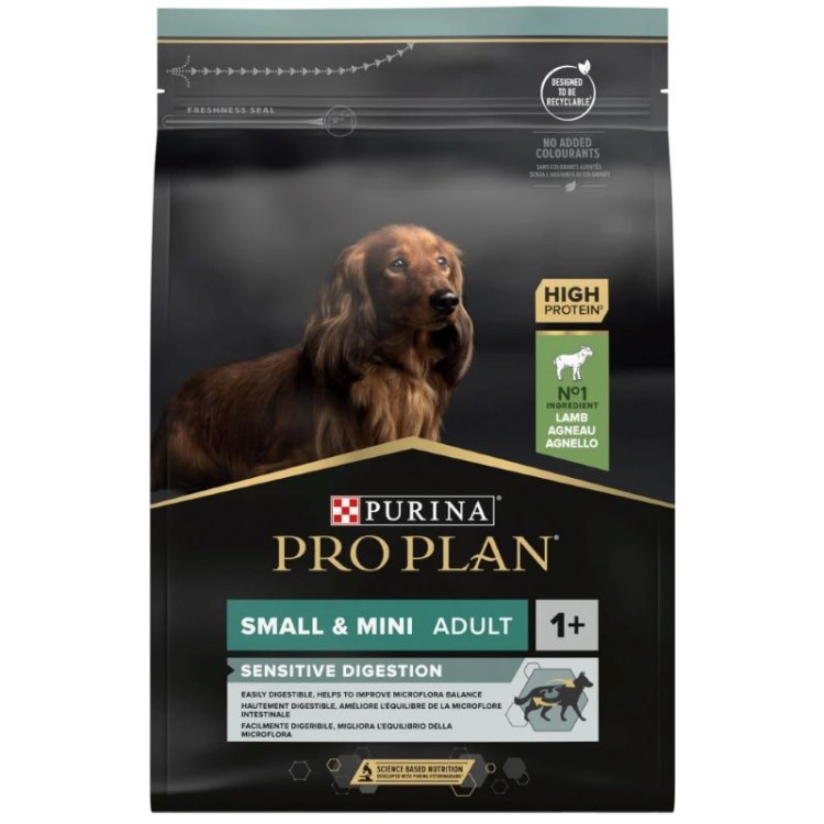 PURINA PROPLAN SENSITIVE DIGESTION ADULT DOG SMALL AND MINI BREEDS LAMP 3kg PURINA PROPLAN SENSITIVE DIGESTION ADULT DOG SMALL AND MINI BREEDS LAMP 3kg