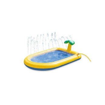 BEEZTEES SWIMMING POOL PALMY YELLOW ΓΙΑ ΣΚΥΛΟΥΣ 163x100x47cm