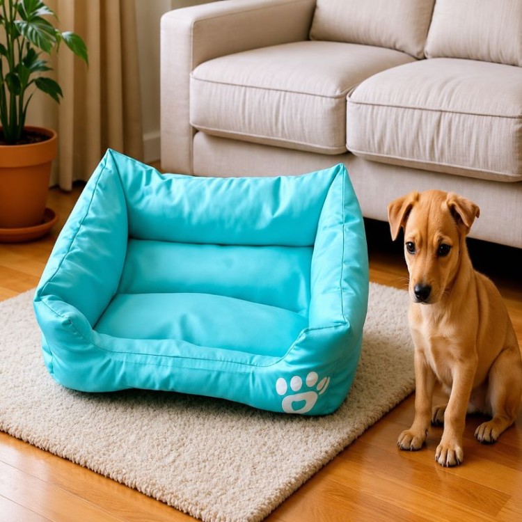 DENIKPETS ΑΔΙΑΒΡΟΧΟ ΚΡΕΒΑΤΙ ΣΚΥΛΟΥ ΚΑΙ ΓΑΤΑΣ ΤΙΡΚΟΥΑΖ MEDIUM 54x42x11cm DENIKPETS ΑΔΙΑΒΡΟΧΟ ΚΡΕΒΑΤΙ ΣΚΥΛΟΥ ΚΑΙ ΓΑΤΑΣ ΤΙΡΚΟΥΑΖ MEDIUM 54x42x11cm