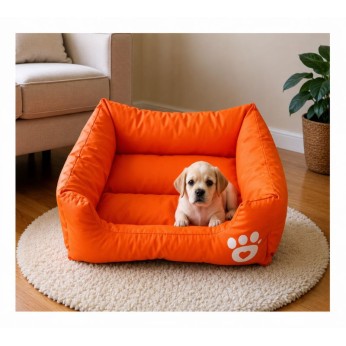 DENIKPETS ΑΔΙΑΒΡΟΧΟ ΚΡΕΒΑΤΙ ΣΚΥΛΟΥ ΠΟΡΤΟΚΑΛΙ XXLARGE 95x72x15cm