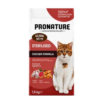 PRONATURE ULTRA 37/11  STERILISED ADULT CAT ΚΟΤΟΠΟΥΛΟ 1.5kg