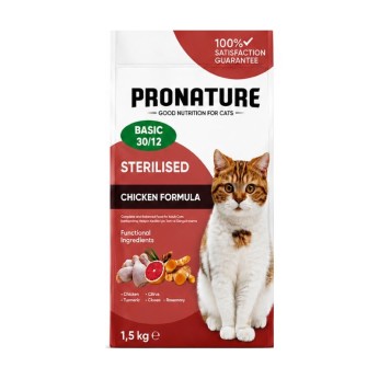 PRONATURE BASIC 30/11 STERILISED ADULT CAT ΚΟΤΟΠΟΥΛΟ 1.5kg