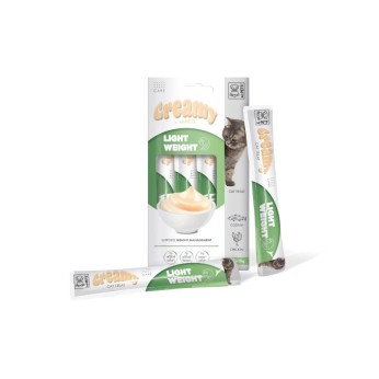 MPETS LIGHT WEIGHT CAT CREAMY TREATS ΜΕ ΜΠΑΚΑΛΙΑΡΟ ΚΑΙ ΚΟΤΟΠΟΥΛΟ 4pcs x 15gr